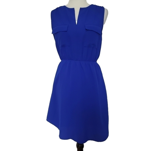Monteau blue sleeveless dress - Picture 2 of 4